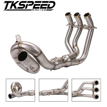 

Middle Exhaust Header Pipe Tube Manifold For YAMAHA MT-09 FZ-09 MT09 FZ09 2014 2015 2016