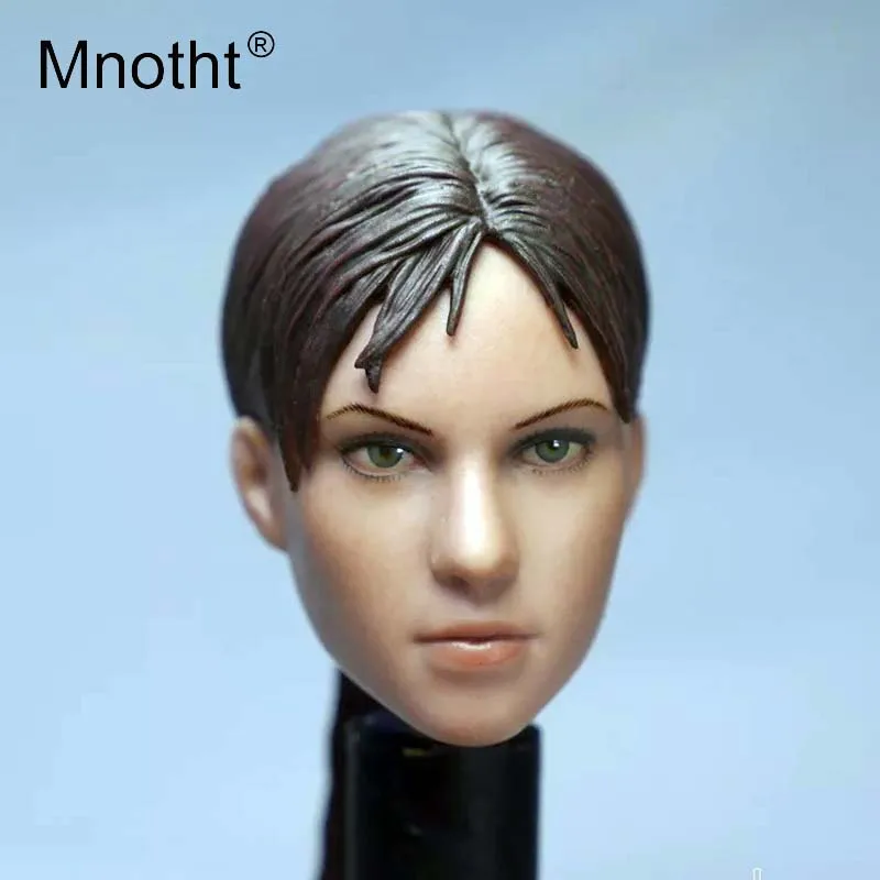 

Mnotht 1/6 Scale Head Carving Models SO-012 Resident Evil Jill Beauty Head Sculpt Toys For 12in Female Body Action Figures m3