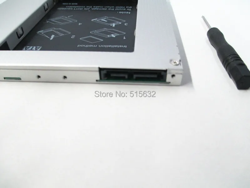 com Ejetor 2nd Hdd Ssd Hard Drive Caddy para Dell Latitude E6440 E6540 M2800 Adaptadores de cartão de memória - Imagem 2