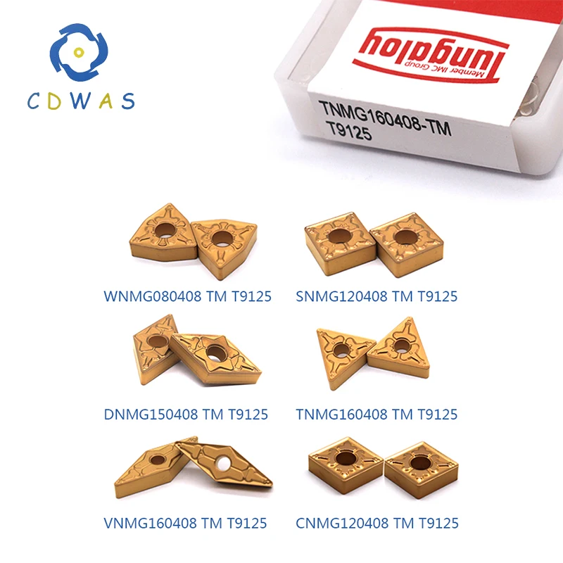 

10PC Tungaloy CNMG120408 VNMG160408 TNMG160408 WNMG080408 DNMG150408 TM T9125 carbide outer External turning tool CNC lathe tool
