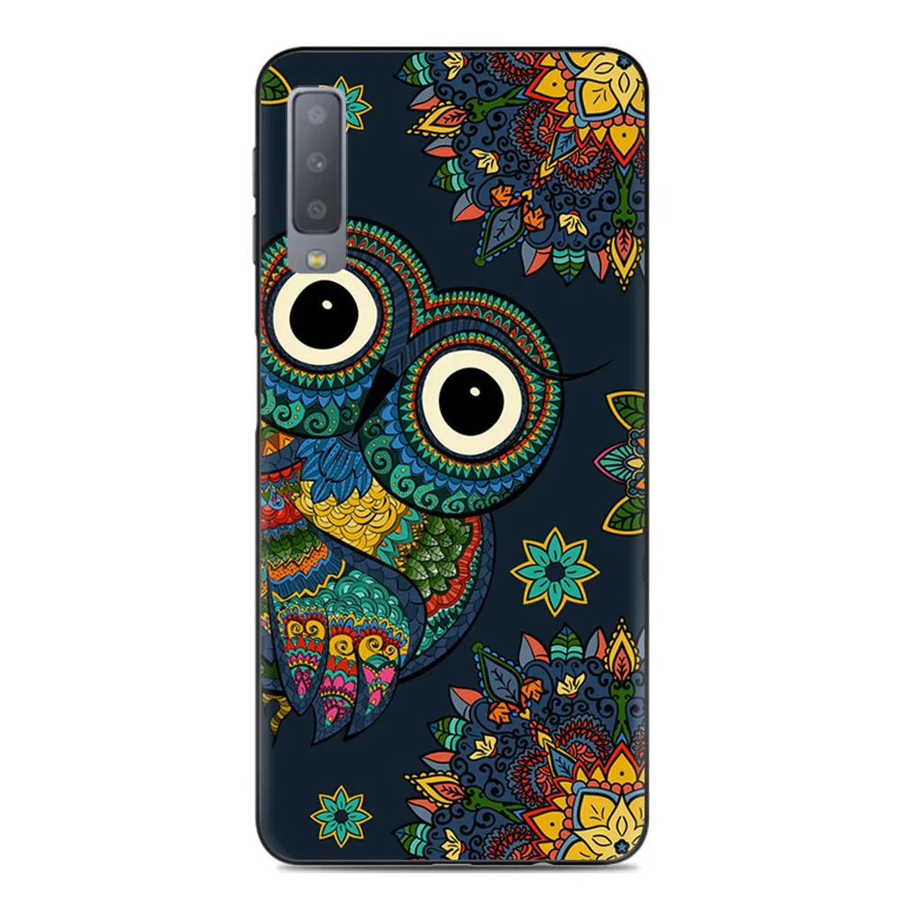 KSAM1037I_1_Painted Soft Case for Samsung Galaxy A7 2018 SM-A750F 6.0 inch Silicone Phone Cases
