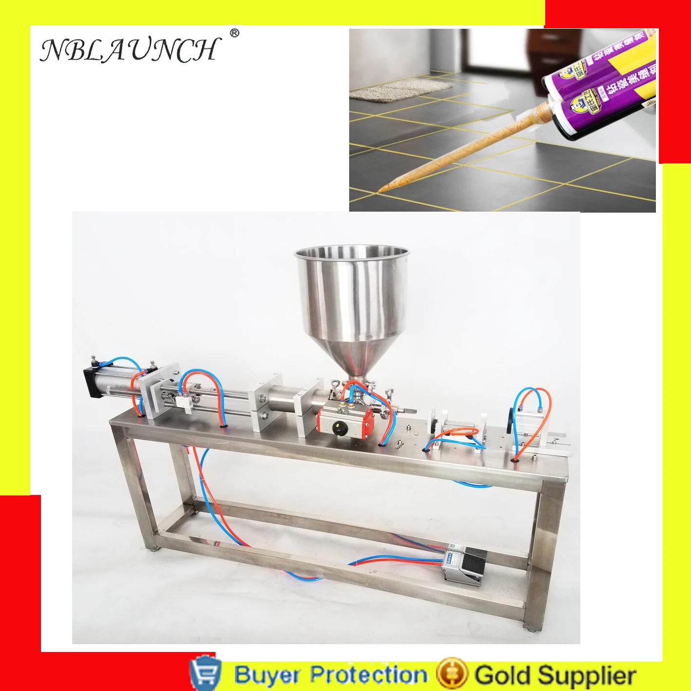 

Grout Filling Machine Sewing Agent Filler Paste Filling Machine Beauty Crack Pneumatic Piston Filler Free Shipping