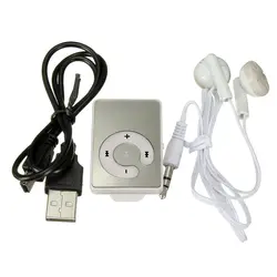 Мини Музыка MP3 плеер с USB кабель с наушники черный/красный/белый/зеленый/фиолетовый/синий/розовый