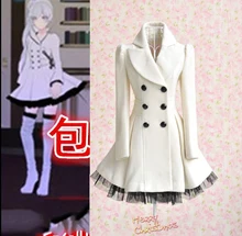 RWBY Weiss Schnee Cosplay Capa de la Chaqueta Femenina