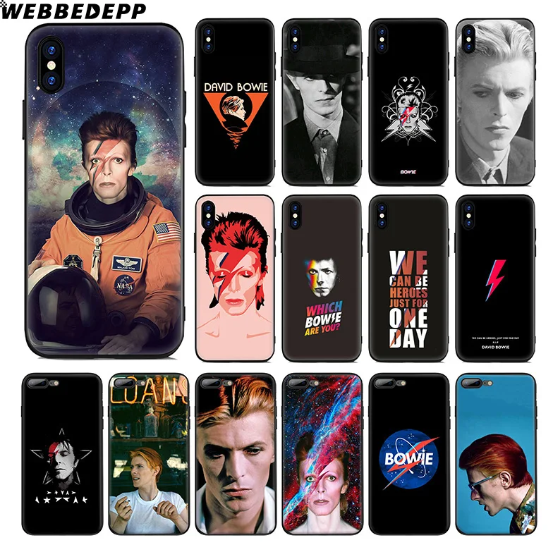 Мягкий силиконовый чехол WEBBEDEPP David Bowie Singer Rock для Apple iPhone 11 Pro Xr Xs Max X или 10 8 7 6 6S Plus 5 5S