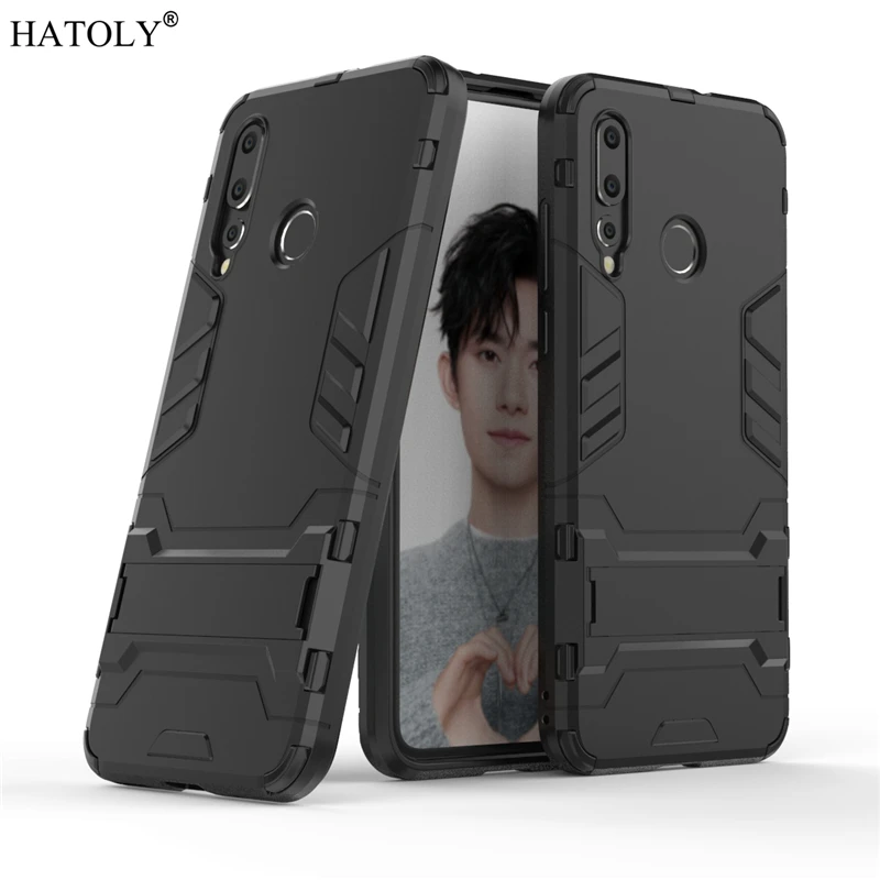 

For Huawei Nova 4 Case Rubber Robot Armor Shell Fashion Hard PC Back Phone Cover for Nova 4 Protective Case for Huawei Nova 4
