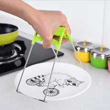 SrDcMbk 1 шт Многофункциональный Нержавеющая сталь открывалка для посуды клип анти-горячее блюдо пластины Зажим Микроволновая печь кухонная утварь