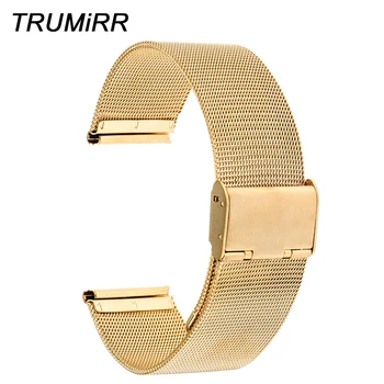 

24mm Milanese Watch Band for Sony Smartwatch 2 SW2 Replacement Bracelet Mesh Stainless Steel Strap with Tool and Spring Bar