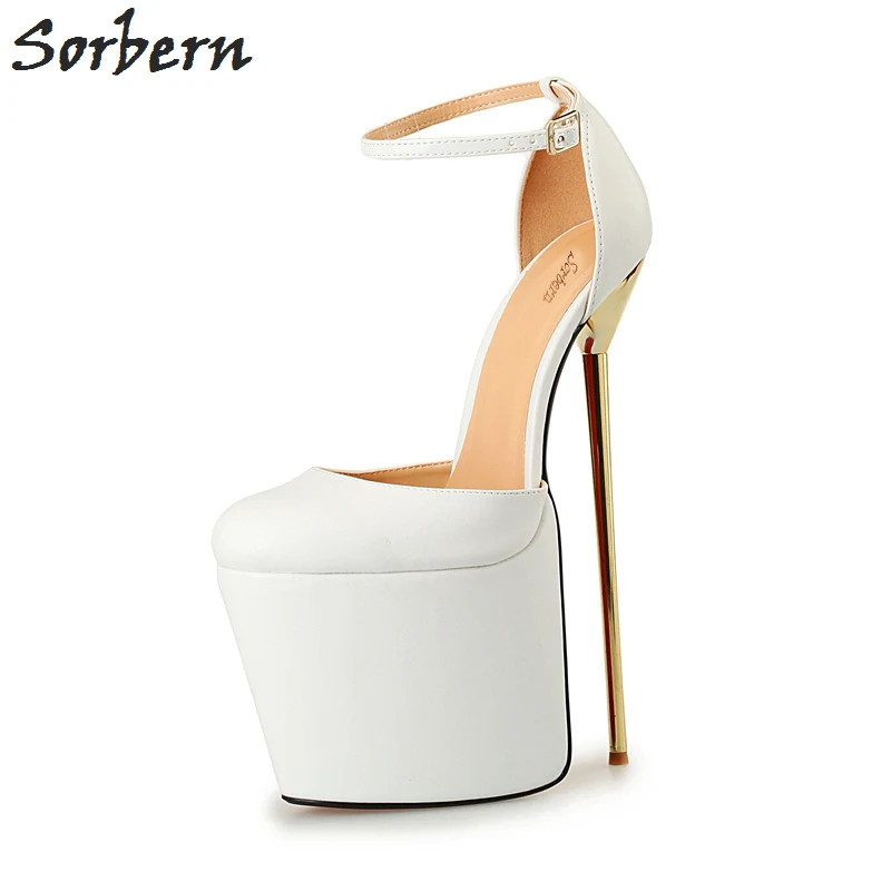 Zapatos Cm Tacones Alta Alto Extrema Baile rojo Unisex 50 Sorbern Mujer Club Plataforma 2017 blanco De Con 20 Negro Noche Tamaño Fiesta 40 qxwSEXC0