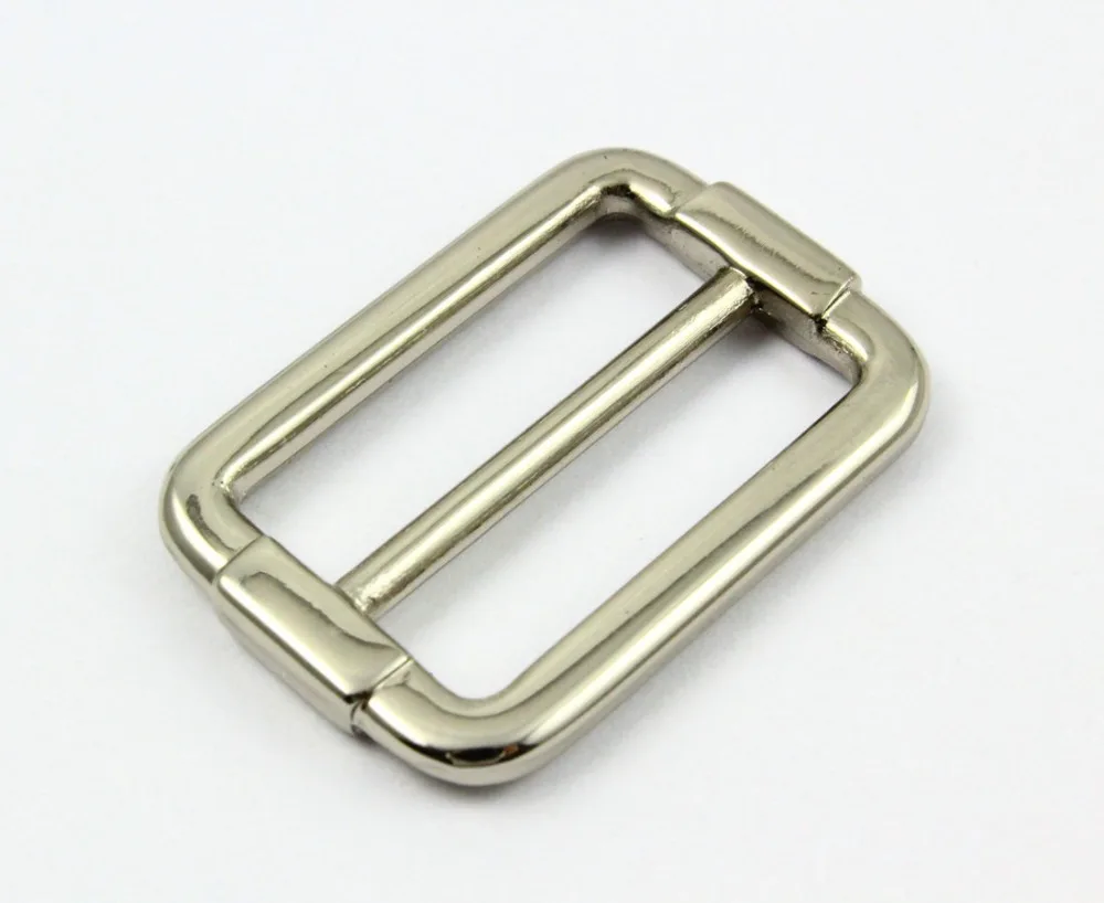 

50 Pieces 25.5mm Nickel Color Metal Rectangle Slider Purse Bag Slider