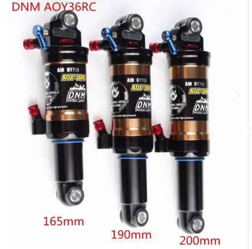 DNM AOY-36RC bicicleta de montaña mtb aire amortiguador trasero con bloqueo de 165, 190, 200mm - 1