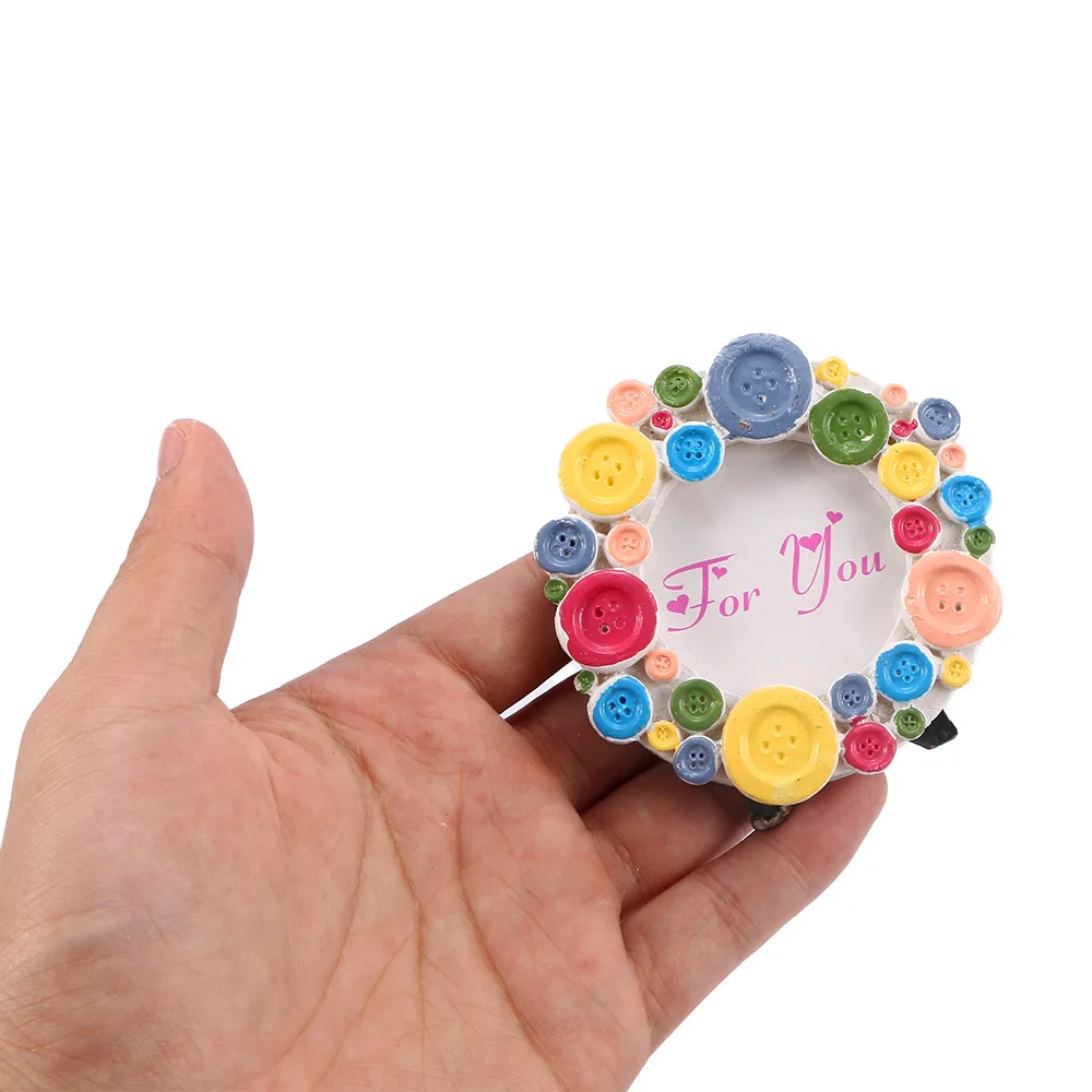 

1Pcs Lovely Mini Rainbow Button Resin Photo Frame Wedding Decoration Baby Shower Personality Gift Birthday Guest Souvenirs