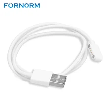FORNORM Магнитный зарядный кабель USB 2,0 Мужской до 4 Pin Pogo Магнитный зарядный кабель шнур для умных часов GT88 G3 KW18 Y3 KW88 GT68