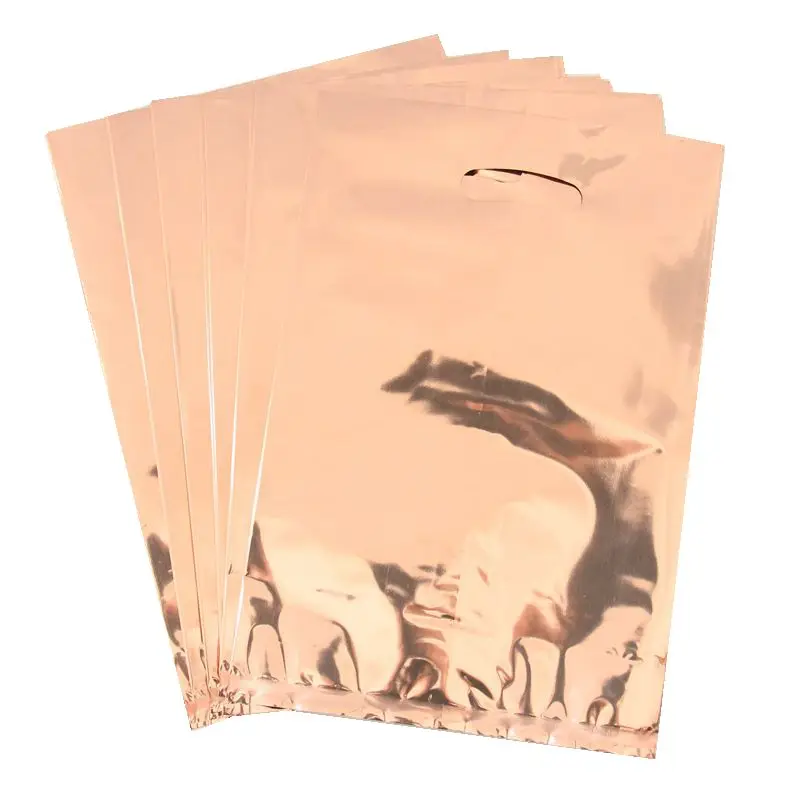 

10pcs Metallic Candy Bag Rose Gold Theme Party Gift Bag Party Decor Loot Bag For Kids Birthday/Festival Christmas Party Supplies