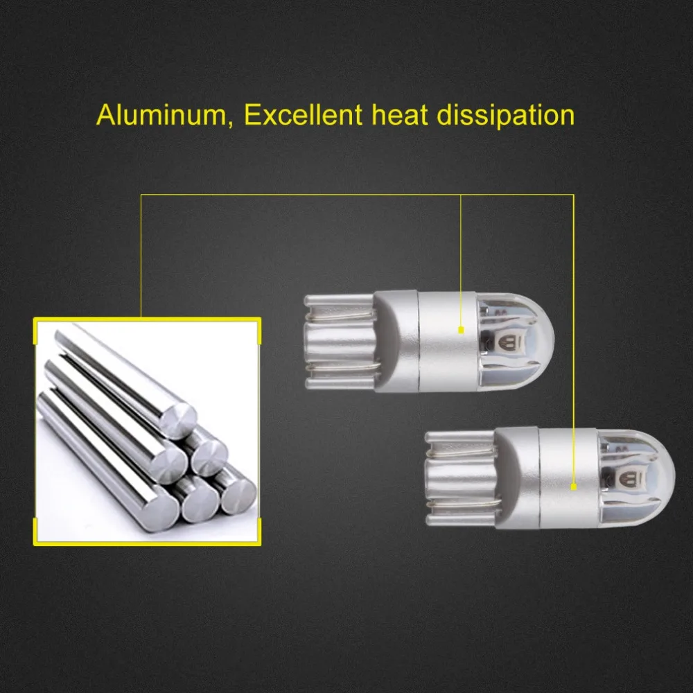 2 шт. T10 W5W светодиодный лампы 194 168 501 2SMD 3030 автомобильные приборная плита освещение