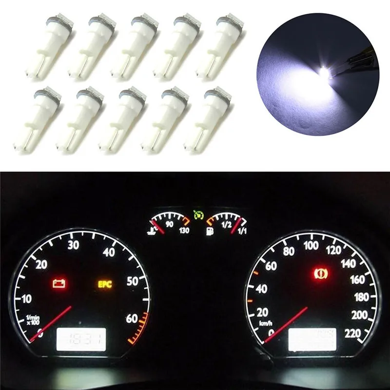 20 шт. светодиодный светильник T5 5050 1SMD высокого качества на выбор цвета прочный