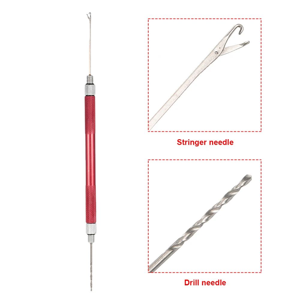 6 цветов Алюминиевый сплав 2 в 1 Карп грубая рыболовная установка для волос игла набор игла для приманки Стрингер и бурильщик рыболовные снасти инструмент