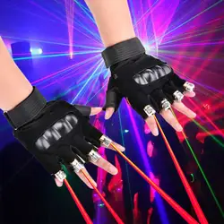1 шт. красный зеленый синий пурпурный лазерные перчатки DJ Light dancing Bar Ktv Show вечерние светодиодный светильник для сцены Перчатки свет с 4