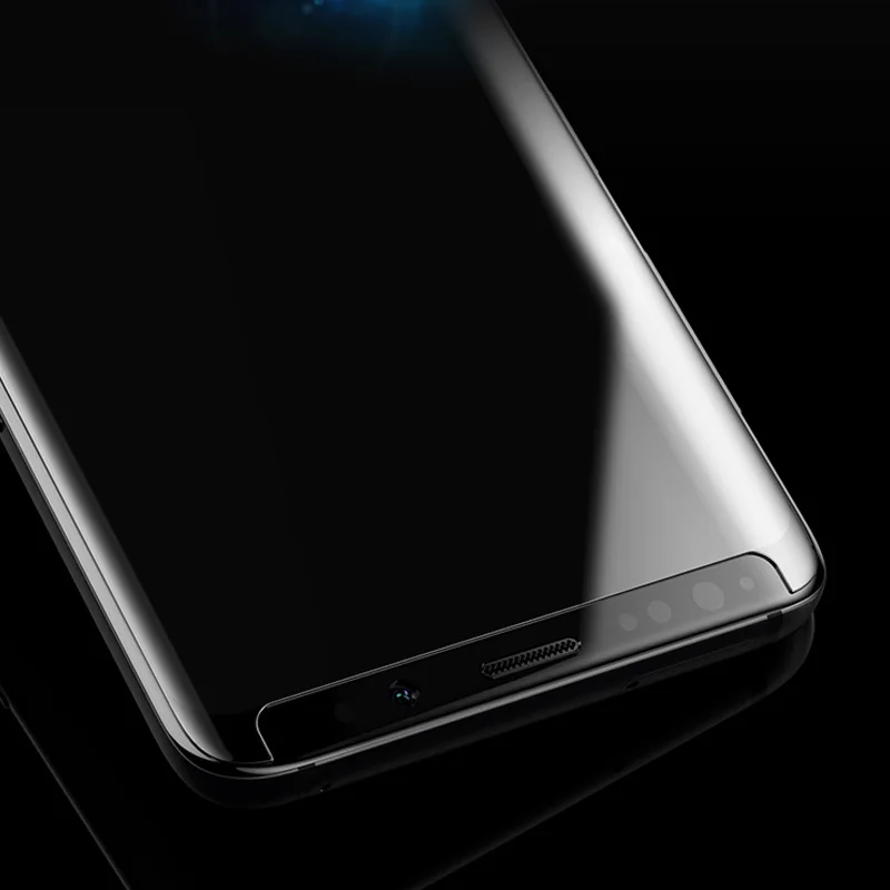 Empfohlen neTvC 2 stücke Volle UV Kleber Gehärtetem Glas Screen Protector Für Samsung Galaxy Note 9 10 Pro Fall Freundliche 2 stücke glas + 2 stücke Kleber + 1 licht