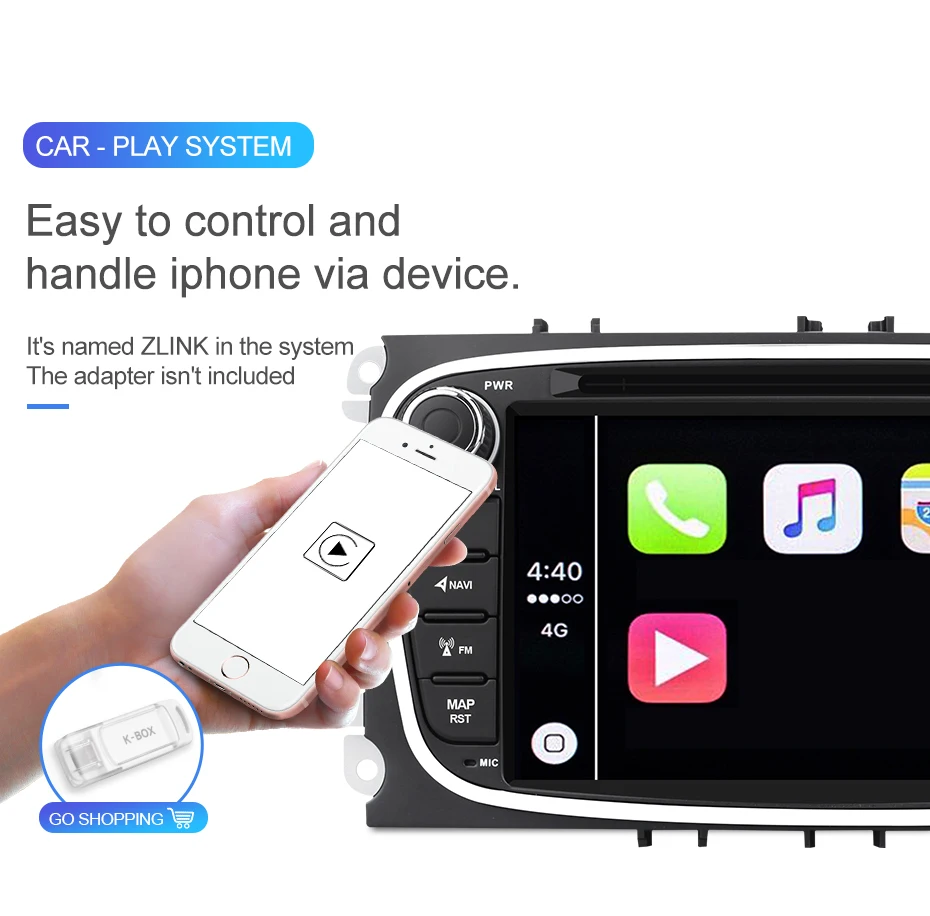 Perfect Isudar Car Multimedia player Android 9 GPS Autoradio 2 Din For FORD/Focus/Mondeo/S-MAX/C-MAX/Galaxy RAM 4GB 64GB Radio DSP DVR 15
