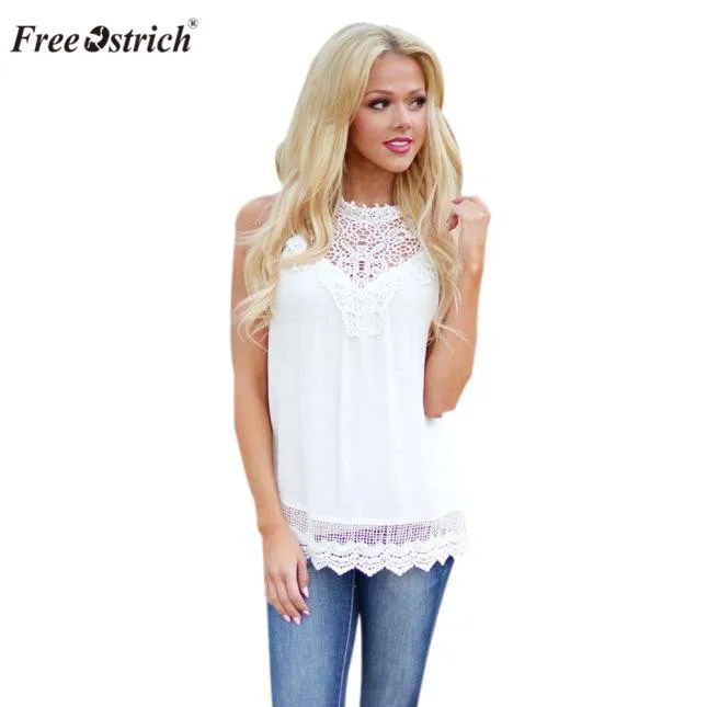 

Free Ostrich Fashion women summer autumn sleeveless solid color Tops & Tees cotton Tanks tops women Blouses Shirts lady Vest