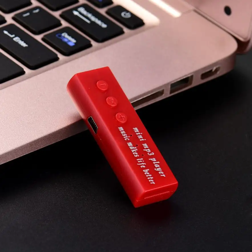 HIPERDEAL Mini USB Clip цифровой Mp3 музыкальный плеер поддержка 16 Гб SD TF карты Прямая