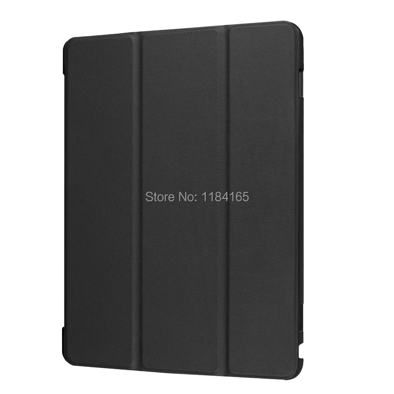 KTG1214B_1_Ultra thin 3 fold Leather Case with Smart Sleep Cover & Stand for Huawei MediaPad M3 Lite 10 protective cover skin case