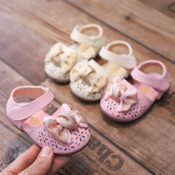 

MUQGEW Sandals Kids Baby Sandals Girls Baby Summer Toddler Infant Baby Girls Hollow Out Elegant Bowknot Princess Shoes Sandals