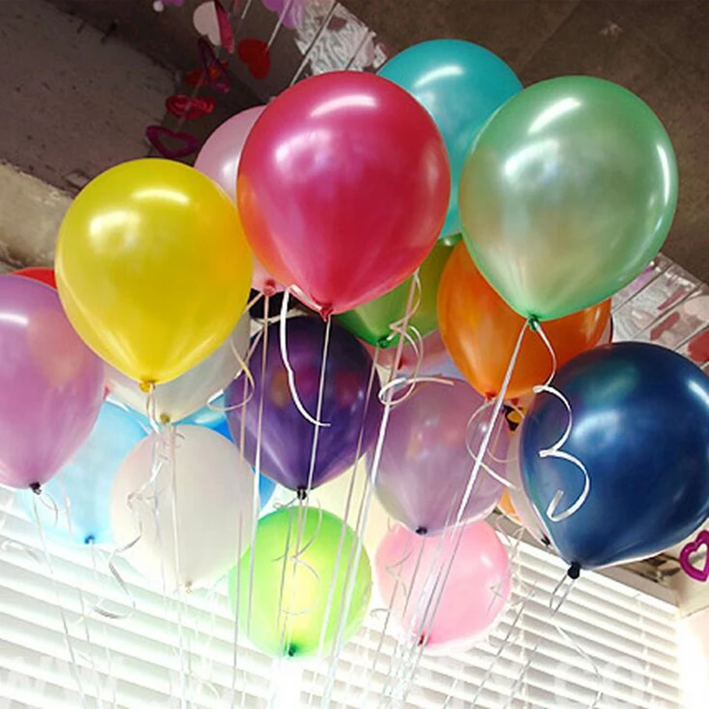 Blue Colour Latex Balloons helium//air quality for birthday wedding party baloons
