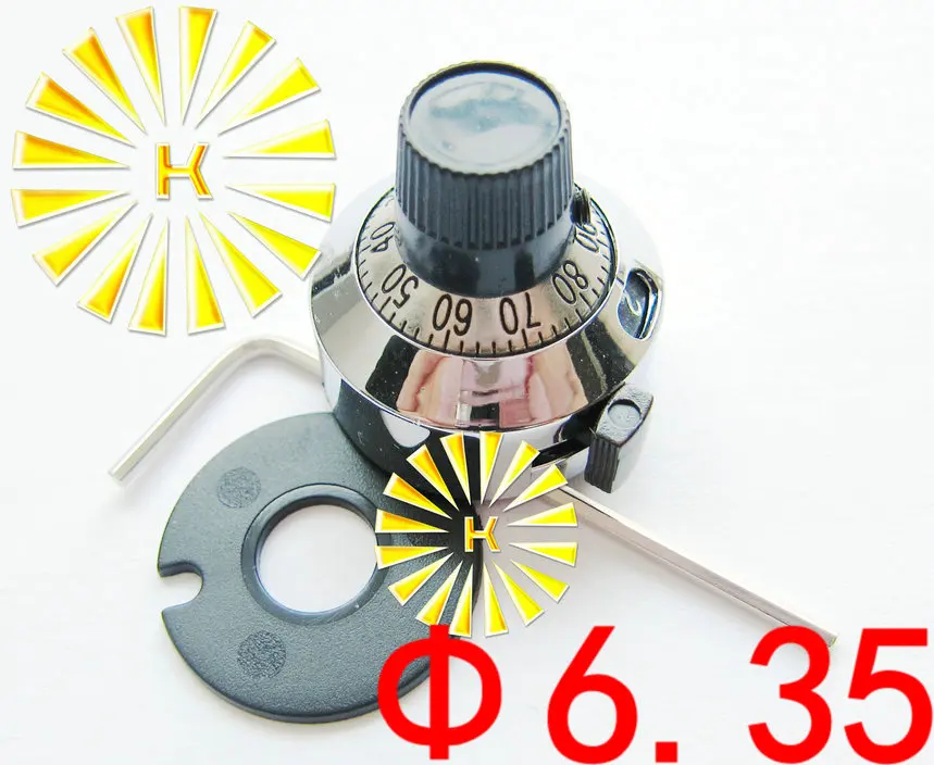 

FREE SHIPPING 5PCSx 6.35mm 6mm 4mm Metal Potentiometer Connector Rotary Knob For 7276 3590S RV24YN20S WXD3-13 replace H-23-6A