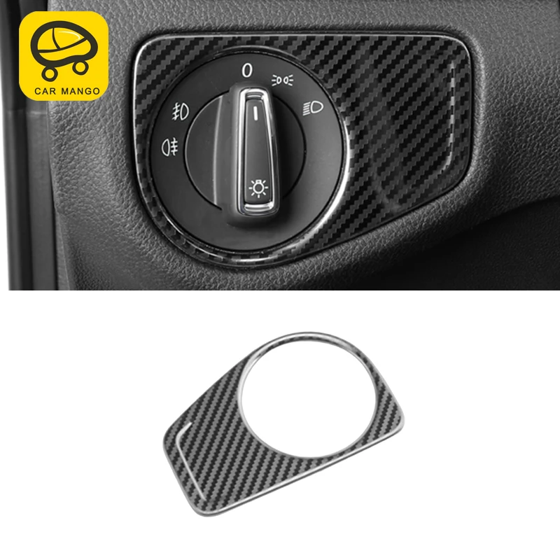 CarManGo for Volkswagen Golf 7 Golf 7.5 Car Styling Front Headlight Lamp Switch Button Panel Cover Sticker Interior Accessories CarManGo for Volkswagen Golf 7 Golf 7.5 Car Styling Front Headlight Lamp Switch Button Panel Cover Sticker Interior Accessories