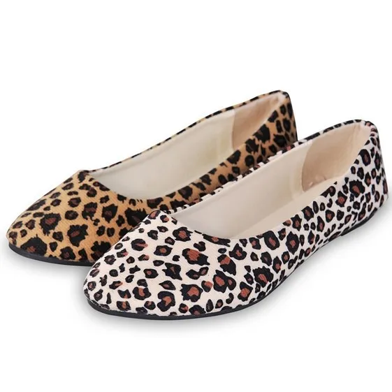womens animal print flat shoes