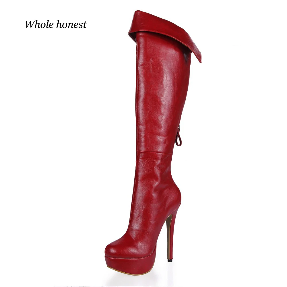 2018 New Winter Boots Botas Mujer Sexy Mature Muse Style Shoes Round 