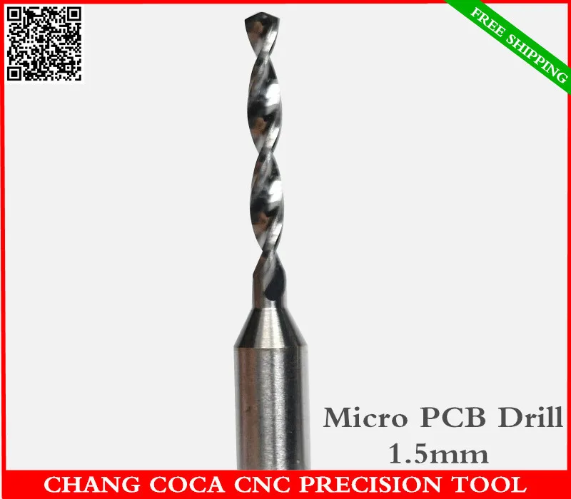1.5mm,Freeshipping CNC computer machine solid carbide micro Drill bit