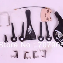 4/4 части скрипки ebony, тюнер peg упор для подбородка, подгриф хвост gut endpin мост# W8-1