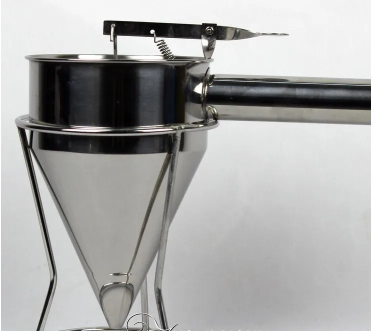 Stainless Steel Batter Dispenser Takoyaki Tool Hopper for Mix Food and