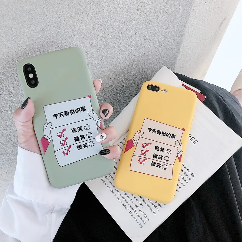 

BONVAN For iPhone X XR XS Max Case soft simple Patterned Protection Back Funda For iPhone 6 6s 7 8 Plus Phone Cover Coque