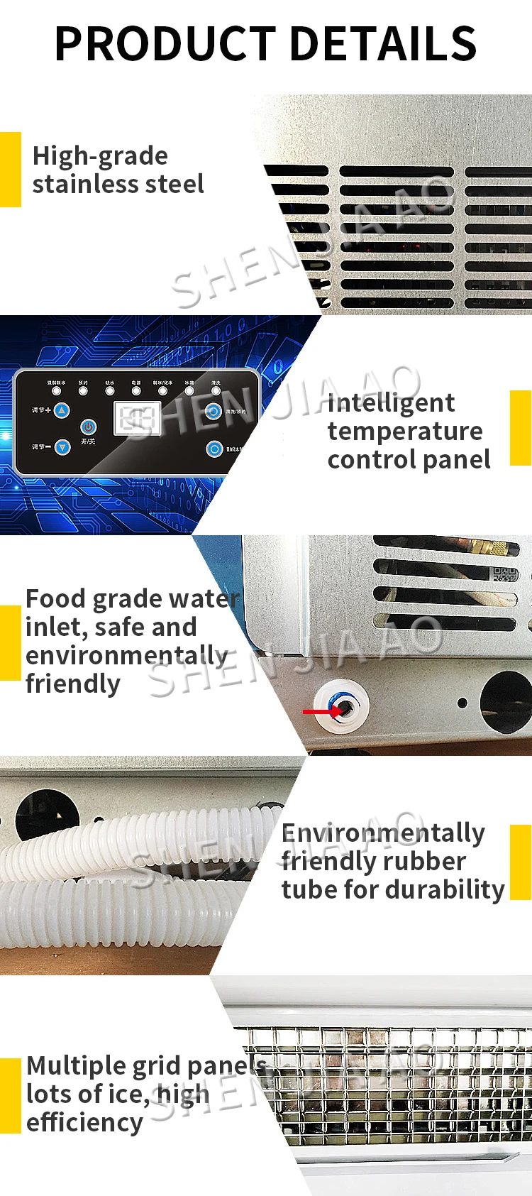 110 V/220 V машина для приготовления льда коммерческий молочный-инструменты для приготовления кофе и чая/маленький бар/кафе полностью автоматическая большой аппарат для кубиков льда 100 кг/24 ч машина для производства льда