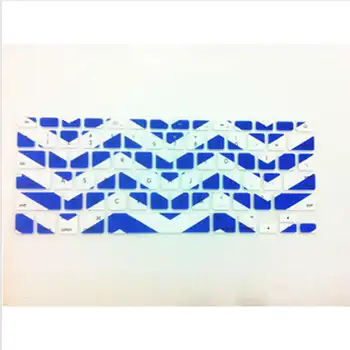 

The waves Zig-Zag Silicone Keyboard Cover Protector Film Skin For Macbook Pro Air 13" 15" 17" Unibody with Retina Display