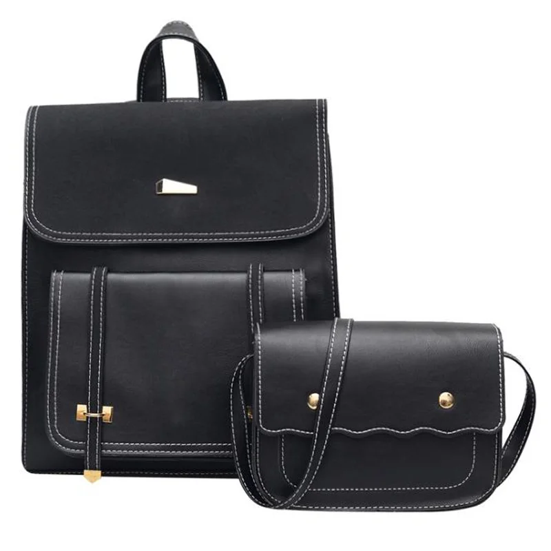 

AUAU-Fashion Women'S Backpack Pu Leather Backpack Girl Student Backpack Shoulder Bag