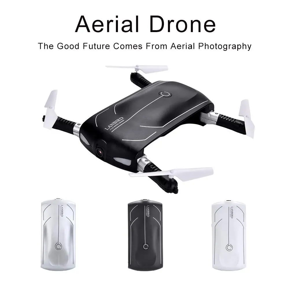 

RCtown B1W RC Selfie Drone With 2.0mp Wifi FPV Camera Pocket Quadcopter Helicopter Mini Drone d35