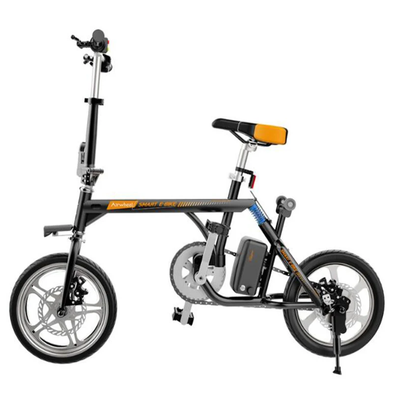 

Foldable Electric Bike folding scooter 235w 14inch Cycle 36V 6AH Lithium Battery Electric Bicycle Disc Brake Ebike