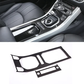 

2Pcs Black Dark Ash Wood ABS Central Control Decorative Panel Frame For Land Rover Range Rover Evoque 2012-2017 Car Accessories