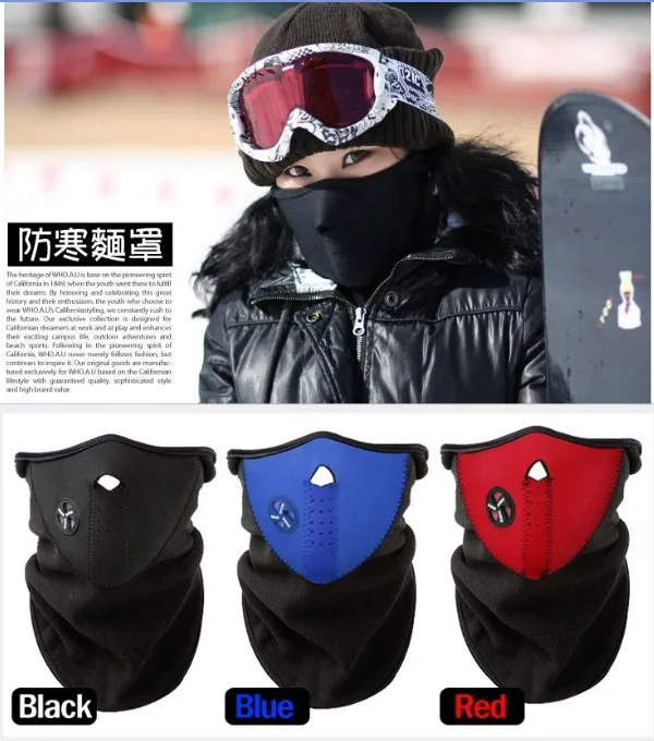 500XWOLFBIKE-Bicyle-Cycling-Motorcycle-Fleece-Half-Face-Mask-Winter-Hood-Windproof-Cap-Headwear-Thermal-for-Sports
