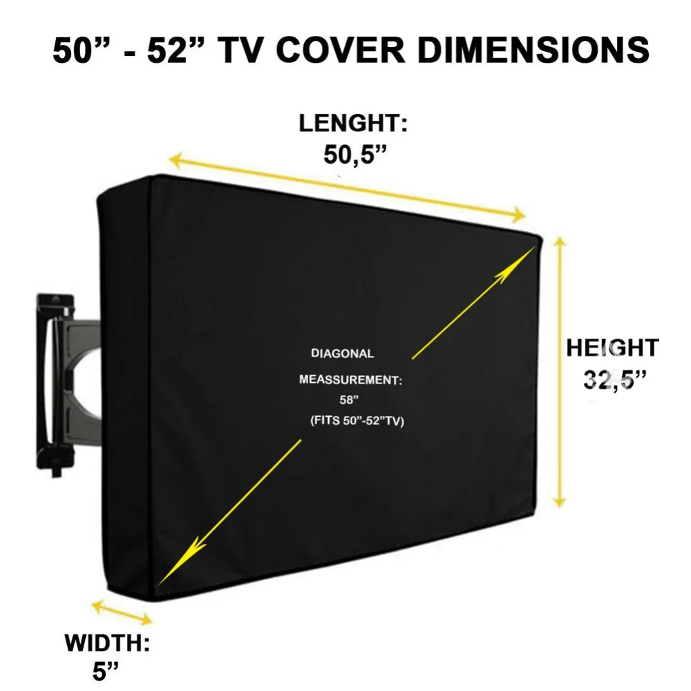 Уличный ТВ экран крышка водонепроницаемый и пыленепроницаемый 22-4" подходит для большинства ЖК Открытый Чехол для телевизора