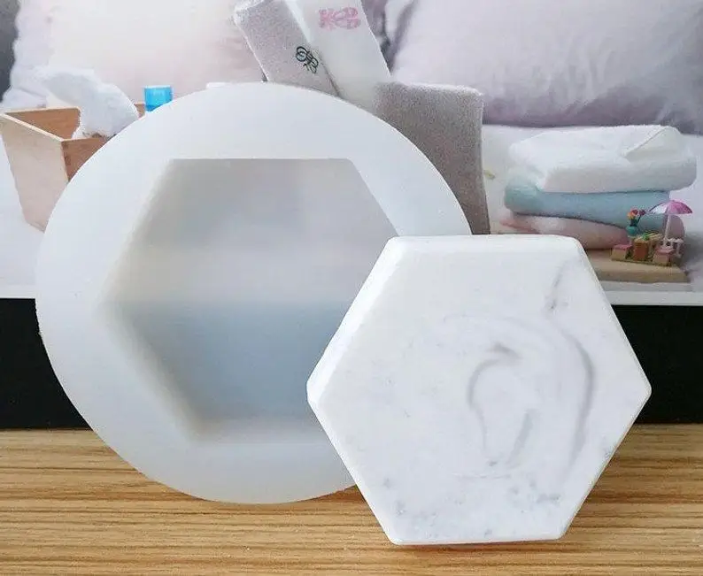 

Hexagon resin coaster Mold - silicone coaster Mould- Epoxy Resin Craft Mold - Resin Cabochon mold -DIY cup mat Mold