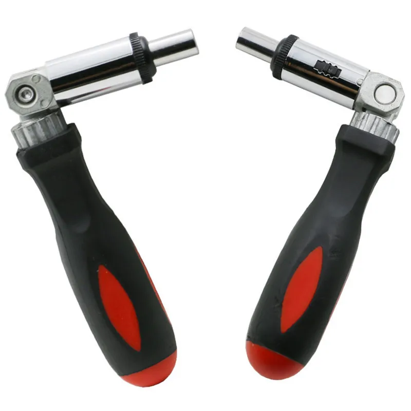 1/4 Inch 6.35mm 180 Degree Adjustable Hexbit Angle Driver Ratchet Wrench Hex Bit Driver Ratchet