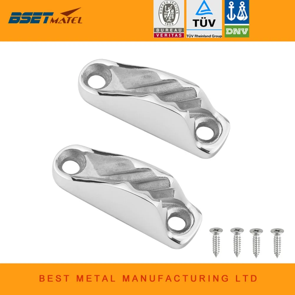 2X 316 Stainless Steel Boat clam Cleat Rope Cleat Jam Cleat line cleat