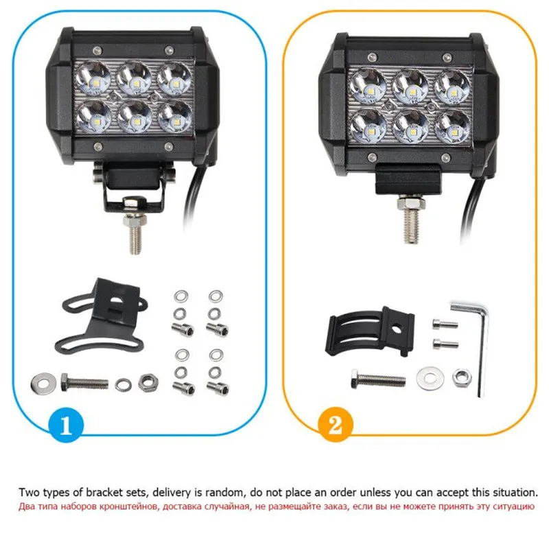 CO светильник 2 шт. луч луча 4 дюйма 12 В светодиодный светильник 6000K 2400Lm светодиодный чип пятно авто запчасти для Jeep Грузовик Audi трактор