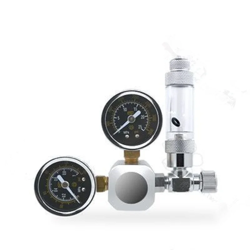 

Aquarium Tank Live Plant CO2 Regulator Flow Pressure Control Check Valve Bubble Counter Decompression table Cylinder Adapter